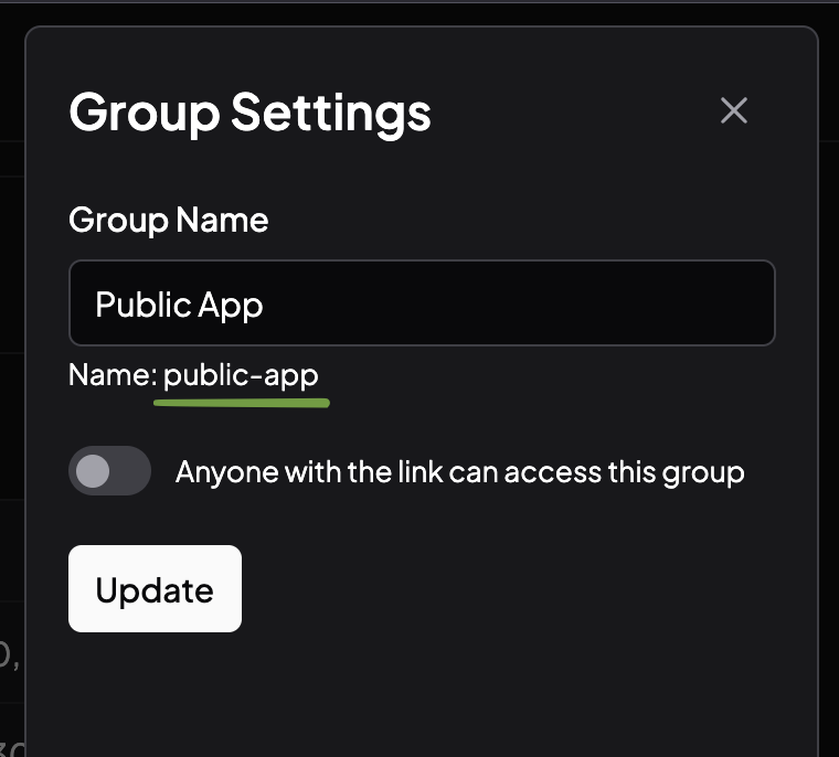 Group Setttings